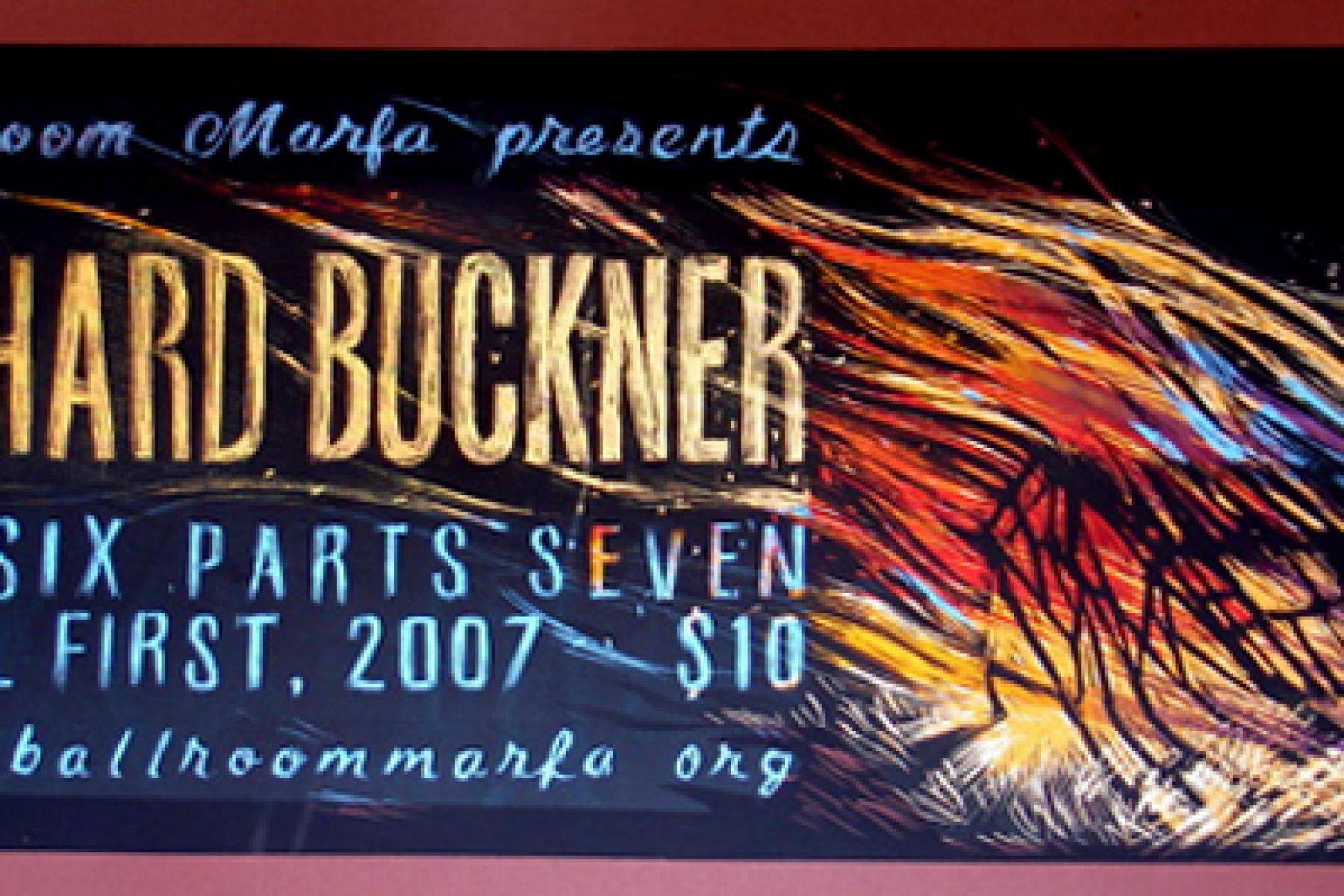 Richard Buckner poster designed by Kathleen Judge