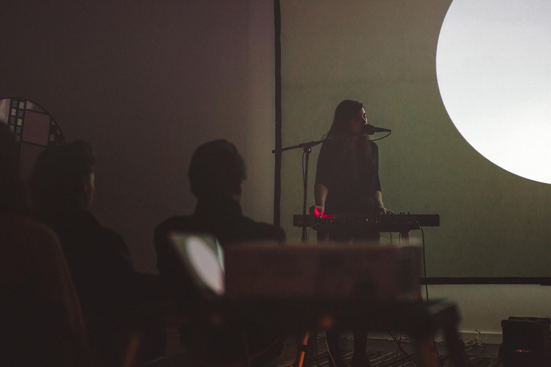 Julianna Barwick, December 3, 2013. Photo by Lesley Brown.