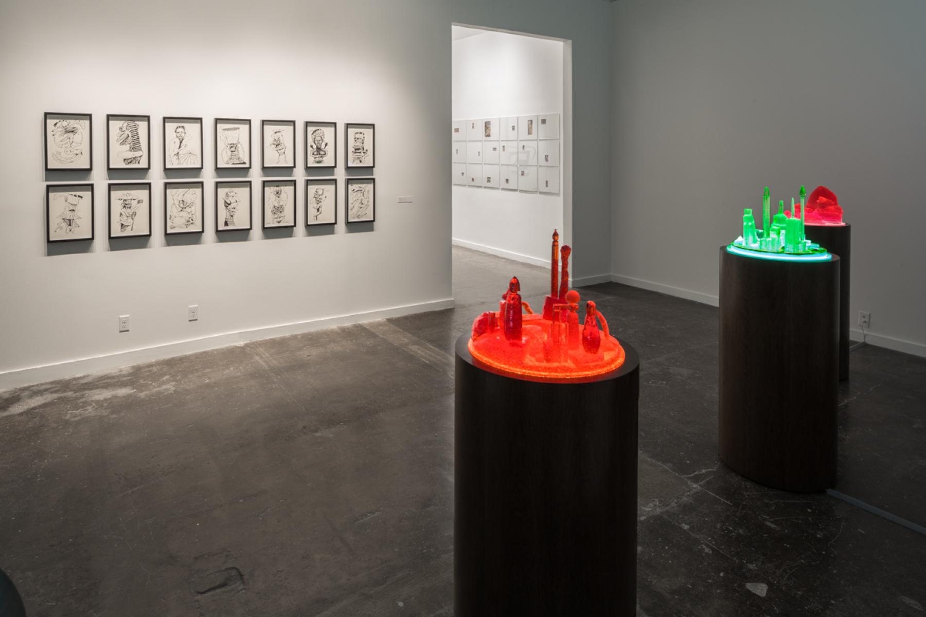 Installation view, South Gallery, featuring work by Mike Kelley, Photography © Fredrik Nilsen