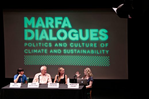 Discussion2_3_MD2012_lesleybrown Discussion: Art and Environmental Activism panel, featuring artists Amy Balkin, David Buckland and Adriane Colburn, moderated by Rebecca Solnit, 1 September 2012. Photo by Lesley Brown.