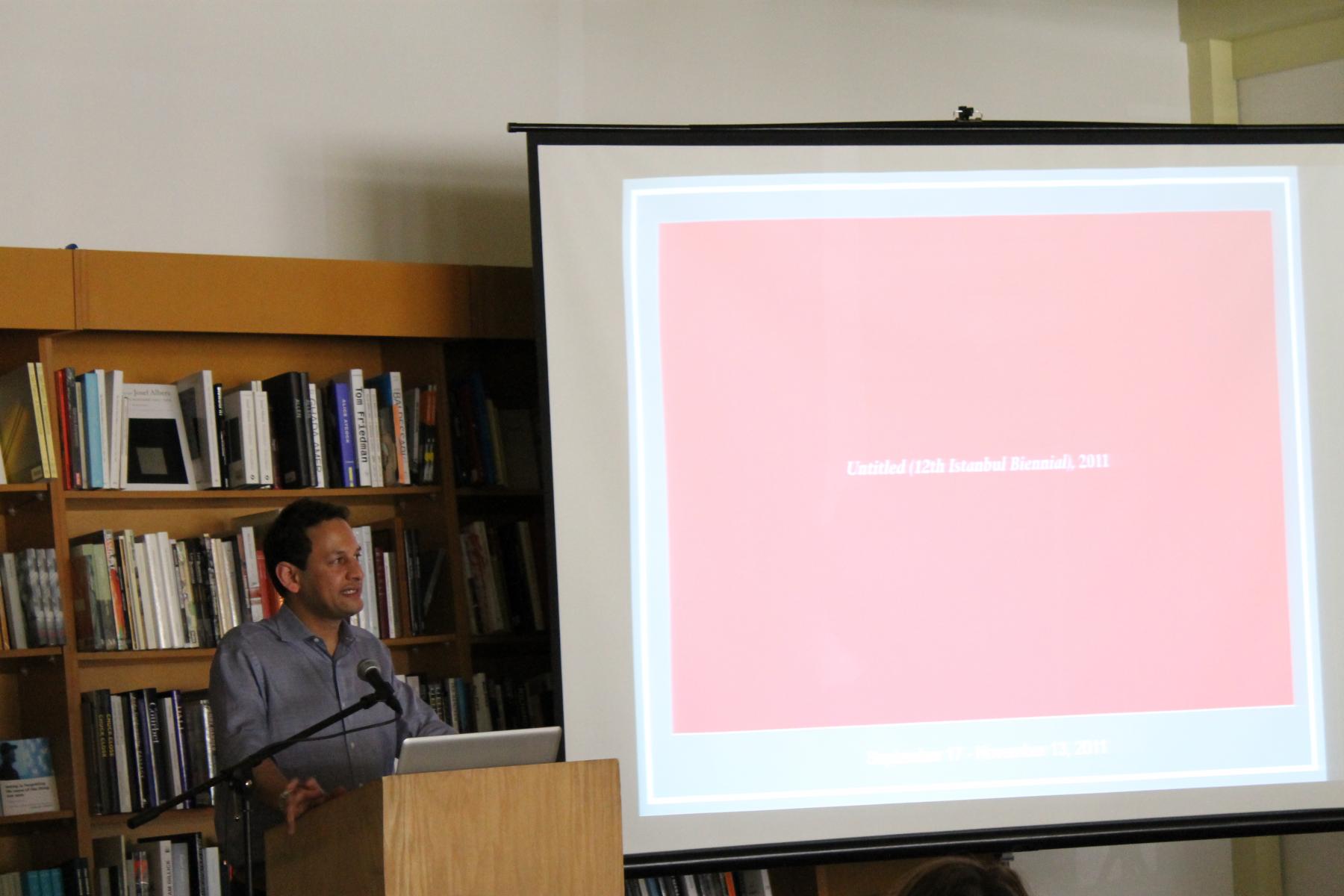 Jens Hoffmann at Marfa Book Company, 24 March 2012