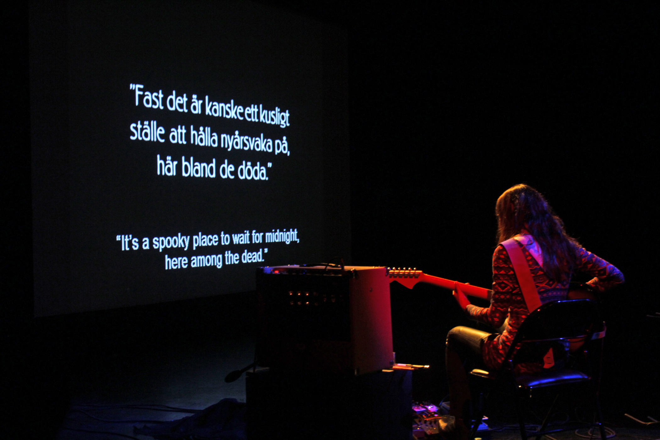 Noveller scoring The Phantom Carriage, 30 December 2012. Photo by Alberto Tomas Halpern.