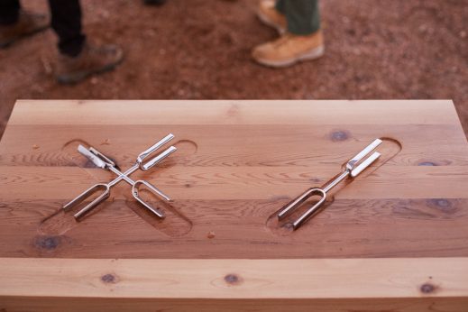 Lucky Dragons installation at Ballroom Marfa, March 10, 2017. Photo by John Vogler.