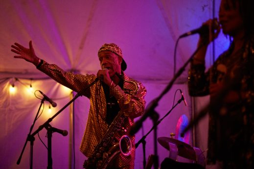 Idris Ackamoor & The Pyramids, March 10, 2017. Photo by John Vogler.