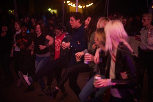Guests at Chulita Vinyl Club, March 10, 2017. Photo by John Vogler.