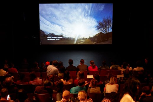Marfa Mystery Channel at the Crowley Theater, March 12, 2017. Photo by John Vogler.