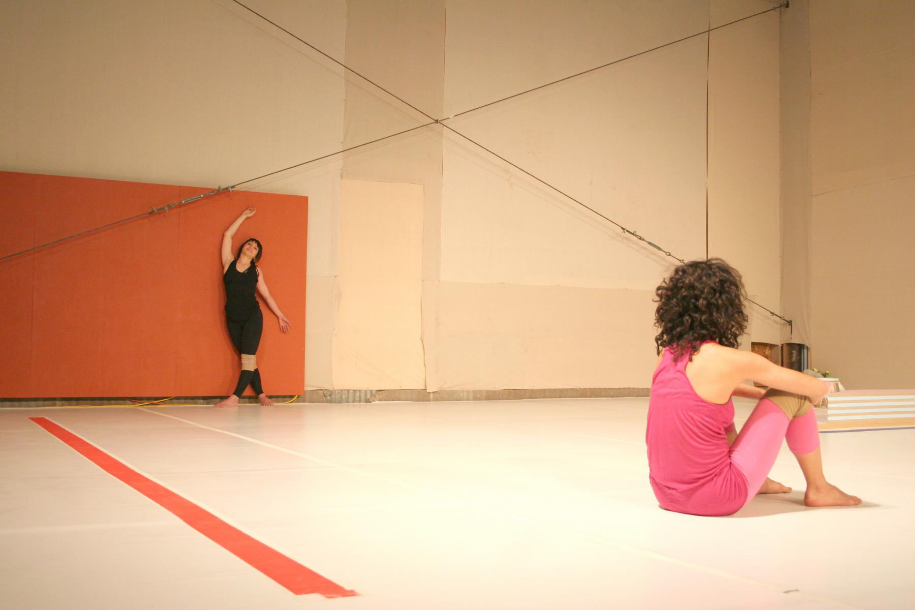 Gloria choreographed by Maria Hassabi, created in collaboration with performers Hristoula Harakas and David Adamo, May 11, 2007.