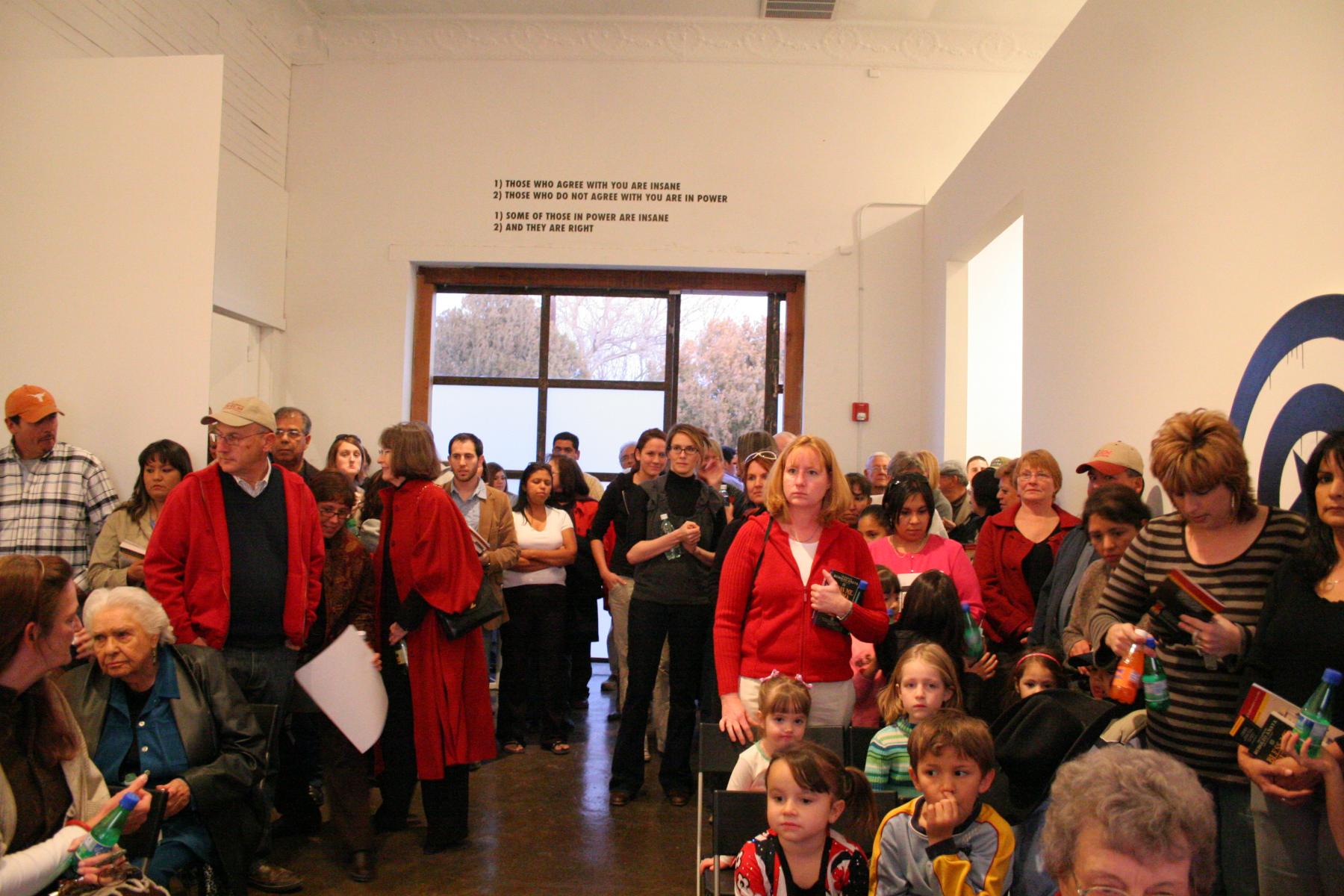 The audience at the Big Read kick-off. Photo by Fred Covarrubias.