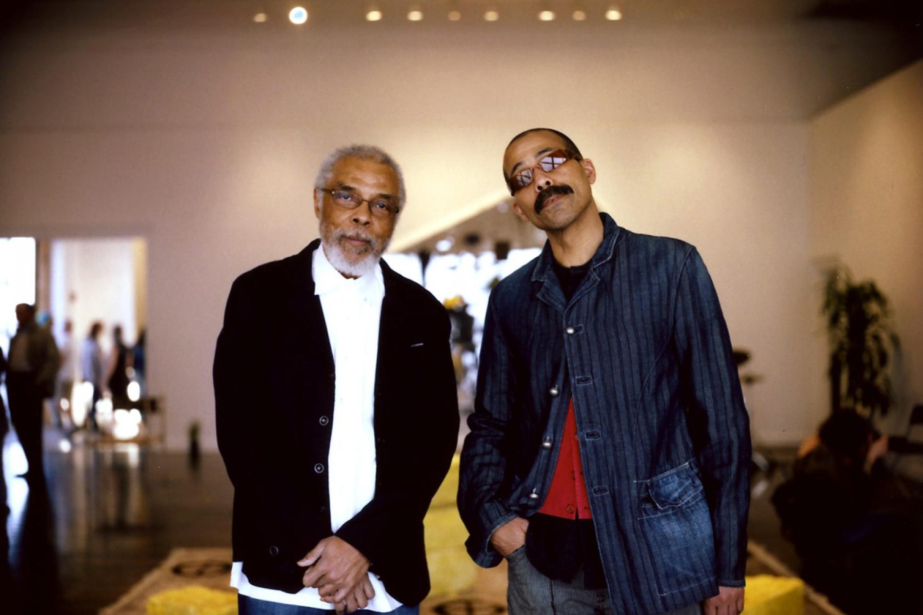 Hamiet Bluiett & Kahil El'Zabar, 8 March 2013. Photo by Alex Marks.