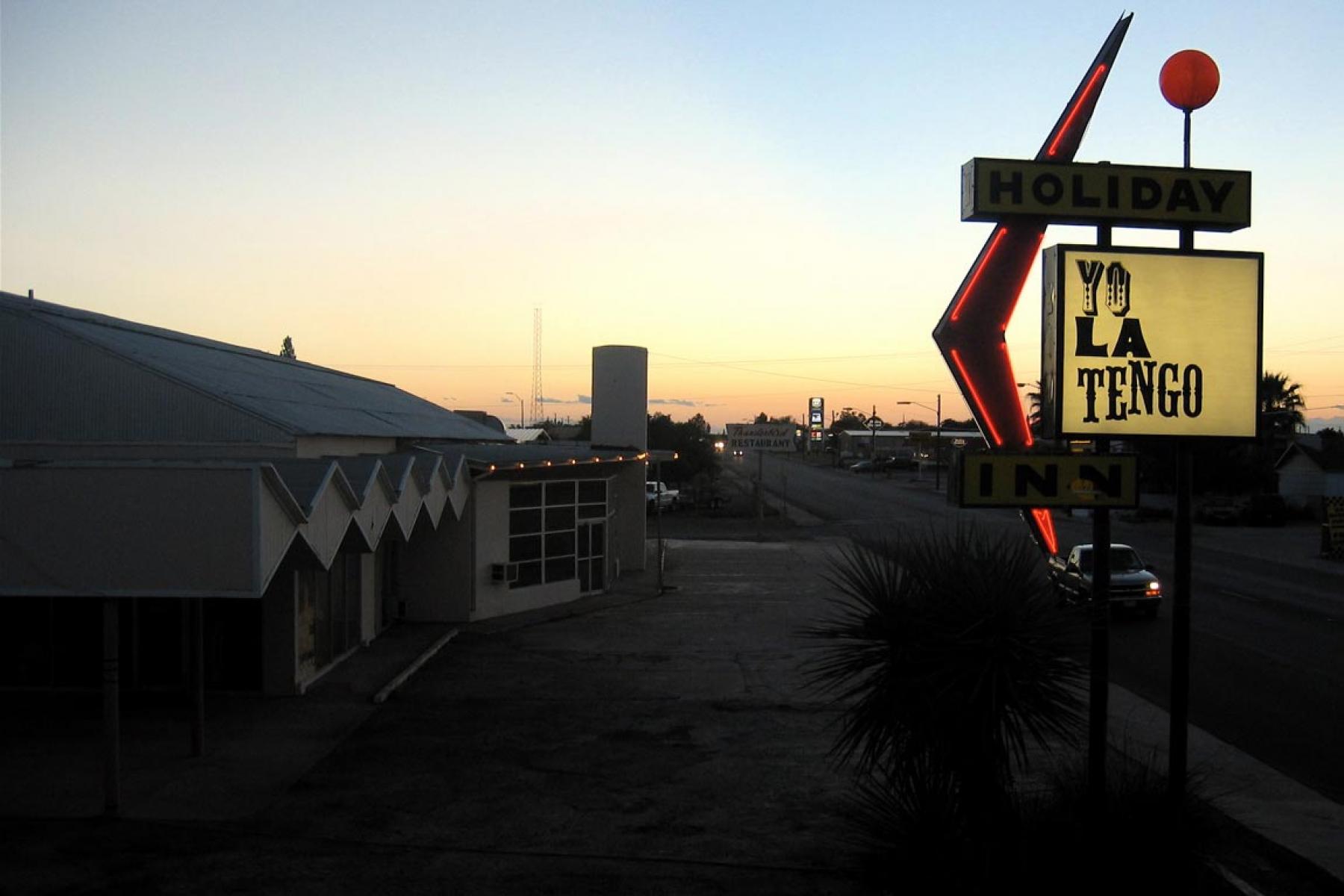 Sign outside the Thunderbird Hotel